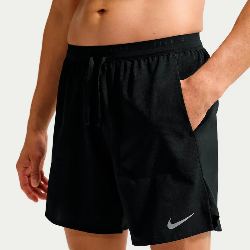 Stride 7in Laufshorts Herren - schwarz, silber