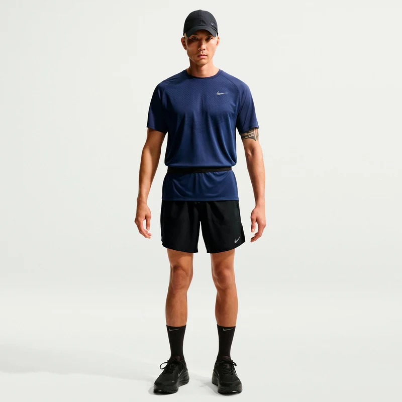 Stride 7in Laufshorts Herren - schwarz, silber