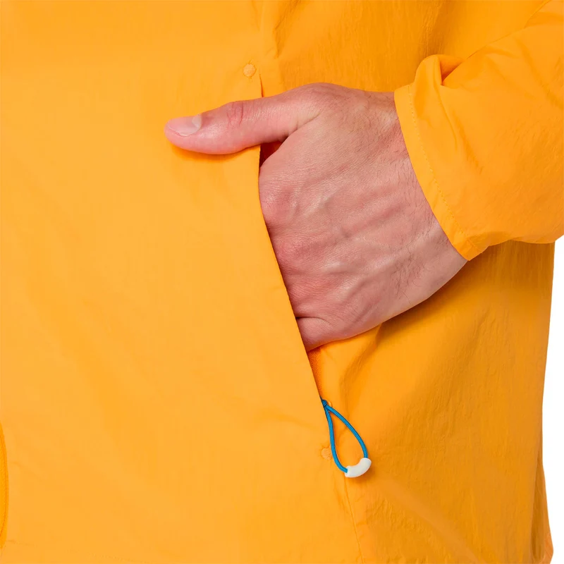 Road Packable Jacket Laufjacke Herren - orange, silber