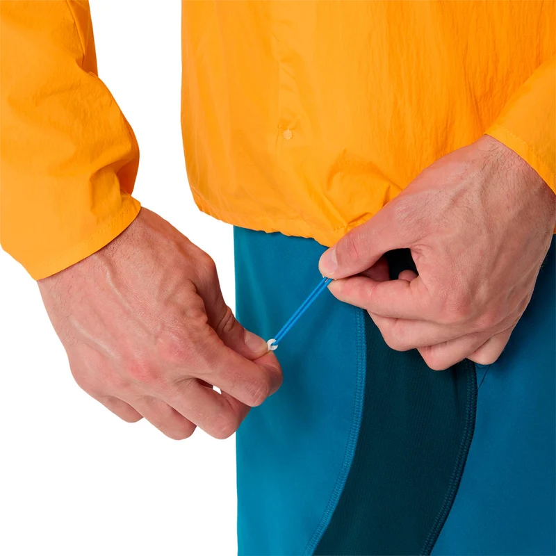 Road Packable Jacket Laufjacke Herren - orange, silber