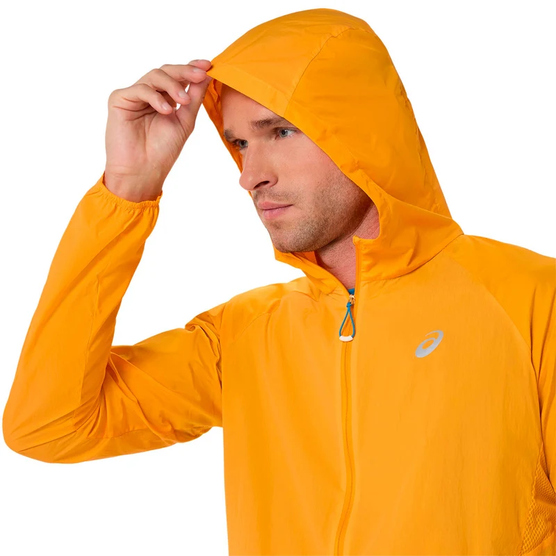 Road Packable Jacket Laufjacke Herren - orange, silber