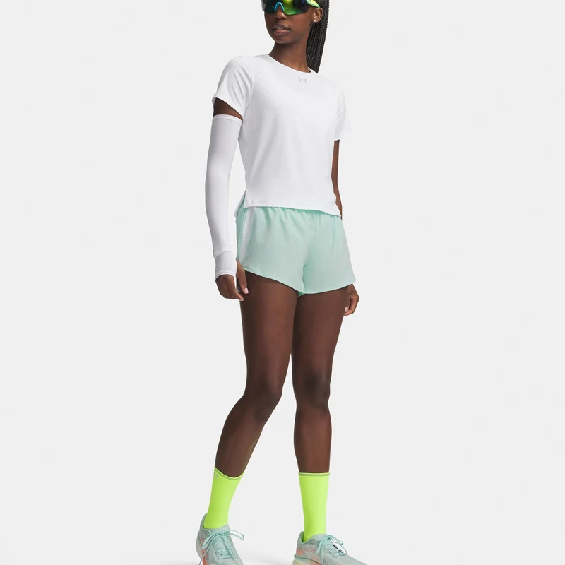 Velociti Pro 3in Laufshorts Damen - mint, silber