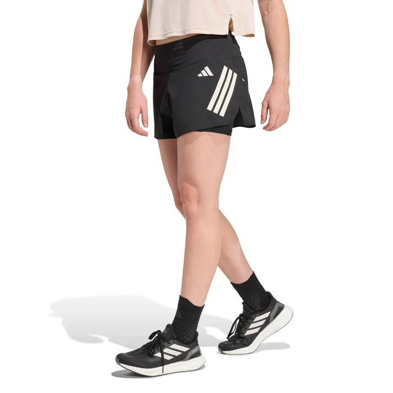 adi365 2in1 Laufshorts Damen-schwarz