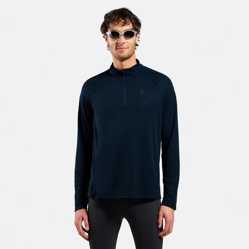 Essential 1/2 Zip Laufshirt Herren-dunkelblau