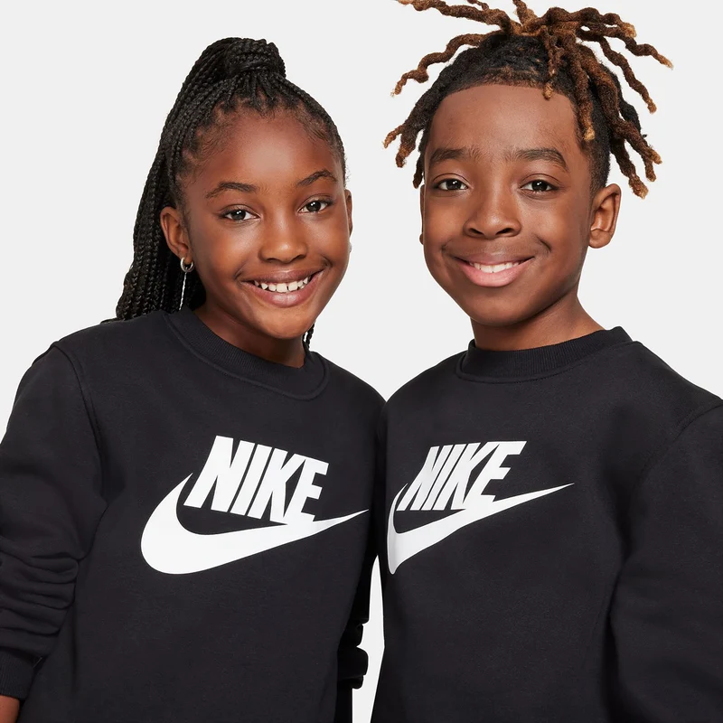 Club Fleece Crew Sweatshirt Kinder-schwarz