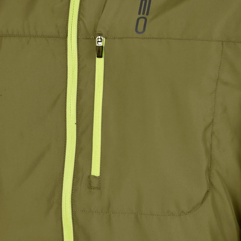 Feel the Vybe Fly Laufjacke Herren-oliv, limette