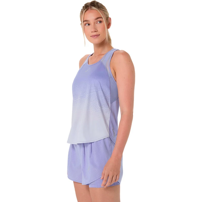 Road Fade Laufshirt Damen-blau
