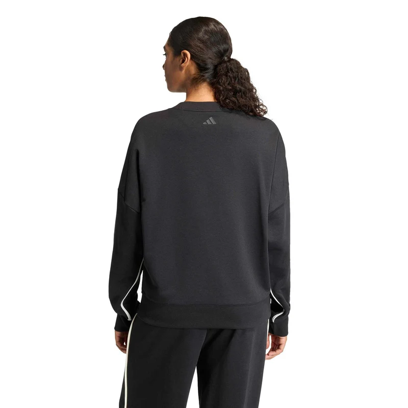 Crew Sweatshirt Damen-schwarz