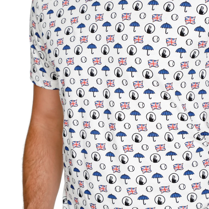 London Statement T-Shirt Herren-Weiß,Mehrfarbig