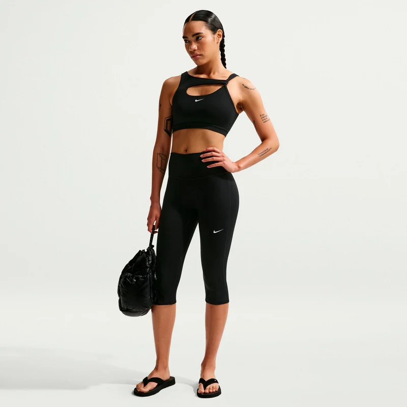 Dri-Fit One High Rise Tight Damen-schwarz