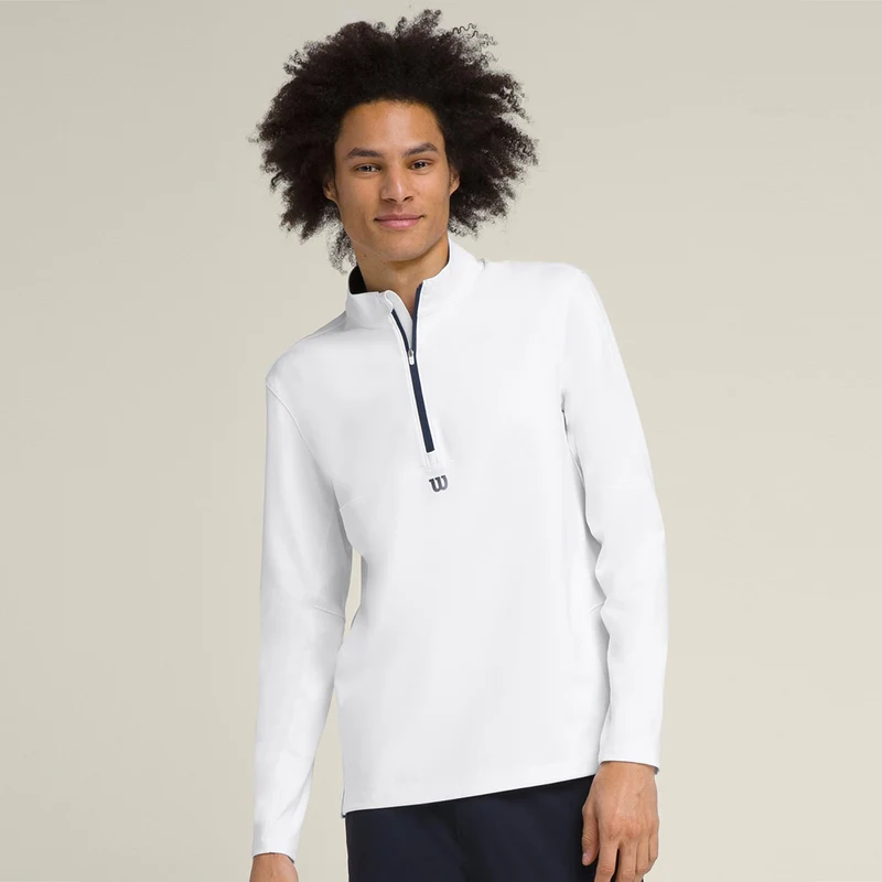 Elevate Performance Longsleeve Herren-Weiß