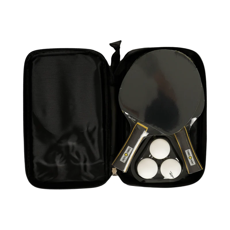 Tischtennis-Set Plus Tasche,Plus 3x Bälle-Schwarz,Gelb