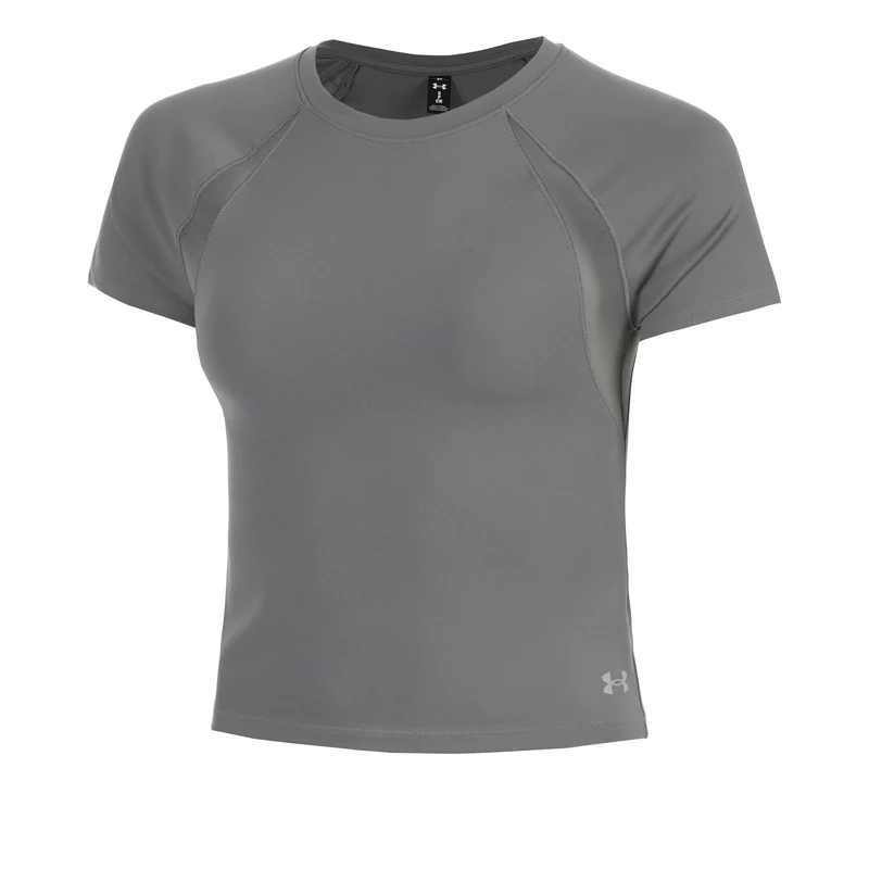 Motion Mesh T-Shirt Damen-grün, grau
