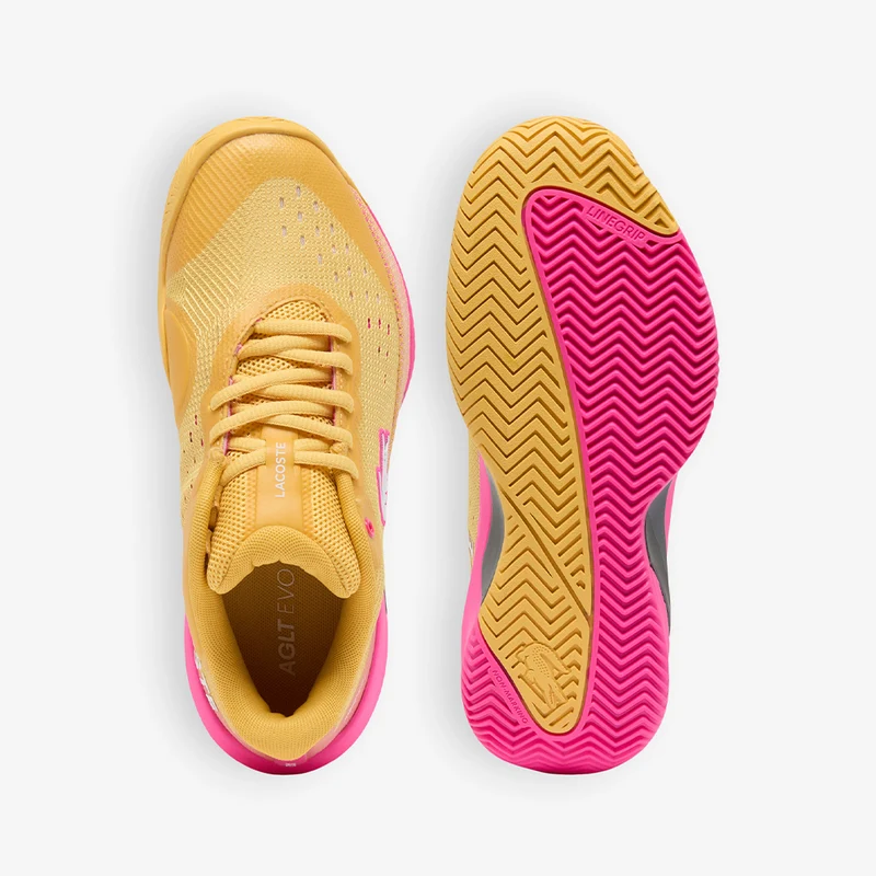 LACOSTE AG-LT-EVO Women Yellow/Pink FW26 (Zapatillas)