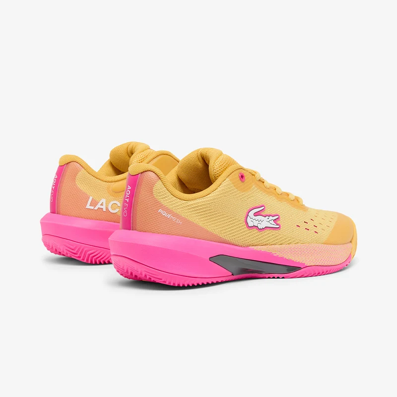 LACOSTE AG-LT-EVO Women Yellow/Pink FW26 (Zapatillas)