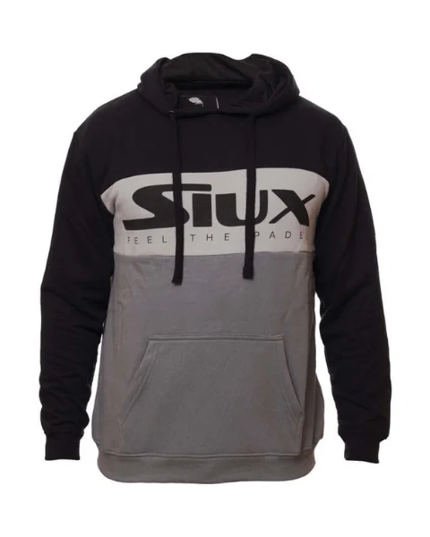 Siux Padel Kapuzenpullover Schwarz/Grau