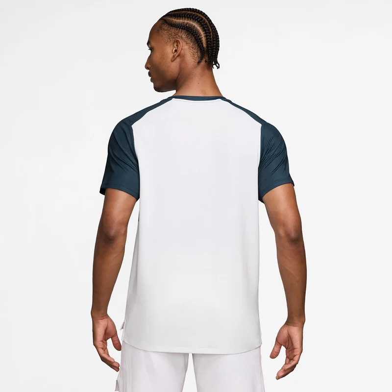 Court Dri-FIT Advantage Print T-Shirt Herren - blau, weiß