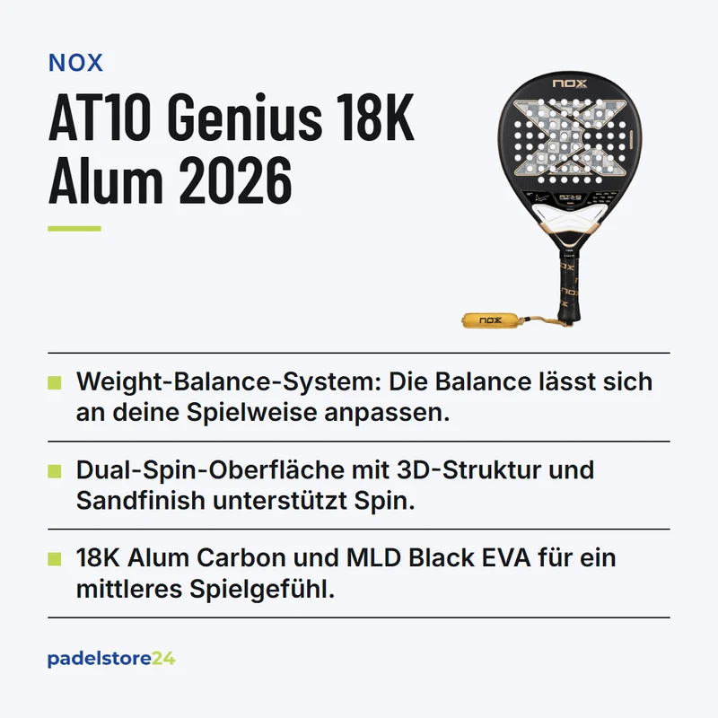 NOX AT10 Genius 18K Alum 2026 by Agustín Tapia