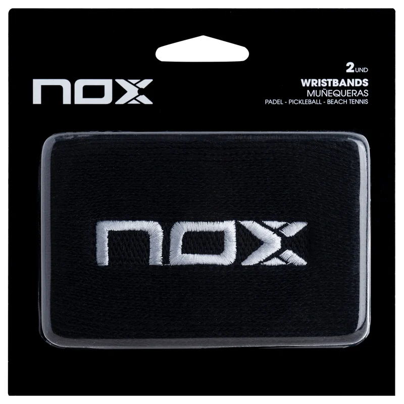 NOX Schweißbänder Schwarz/Weiß – 2er-Pack