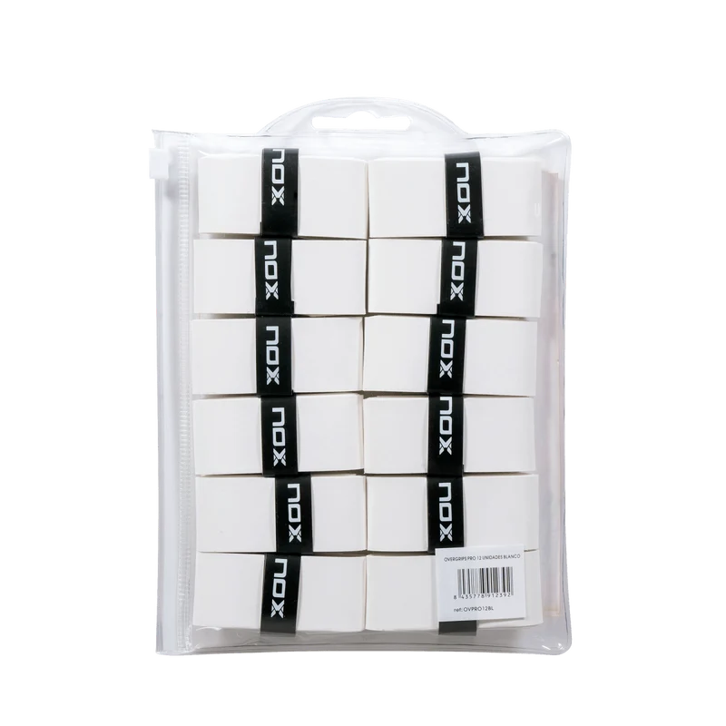 NOX Pro Overgrip Weiß glatt – 12er-Pack