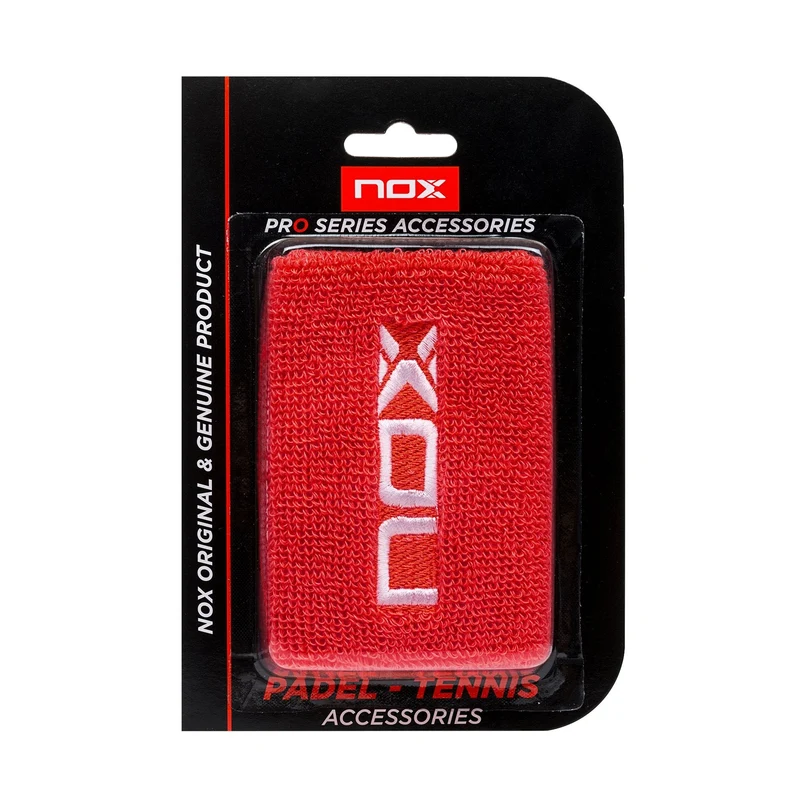 NOX Schweißbänder Rot/Weiß – 2er-Pack