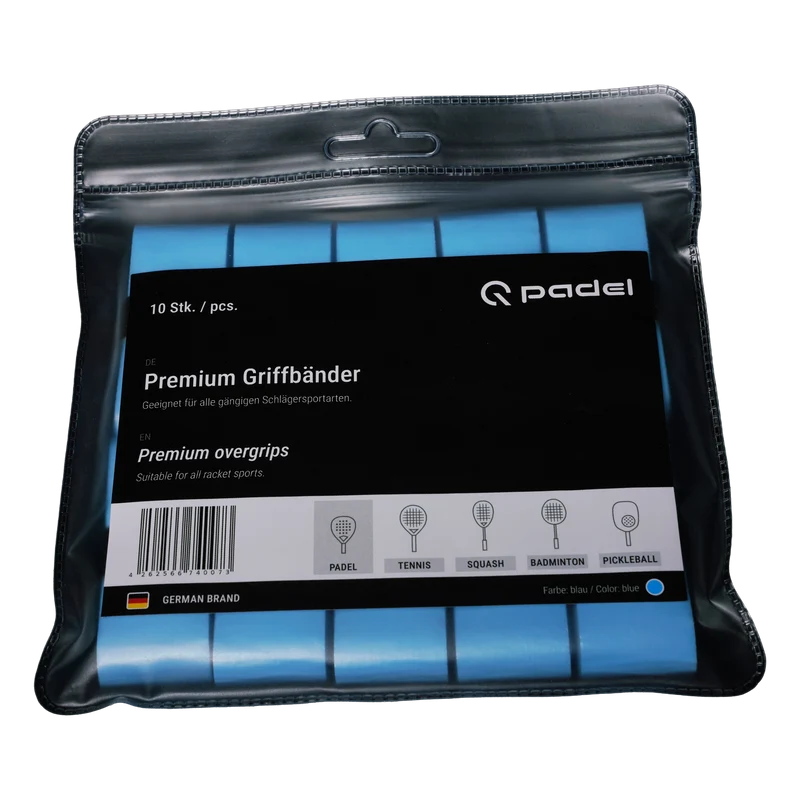 Q Padel Premium Overgrip Blau (10 Stück)