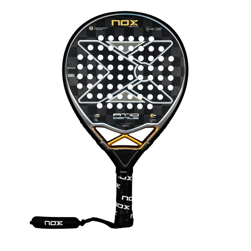 Pala de TEST Nox AT10 Genius 18k Negro/Oro (Exclusiva PadelPROShop)