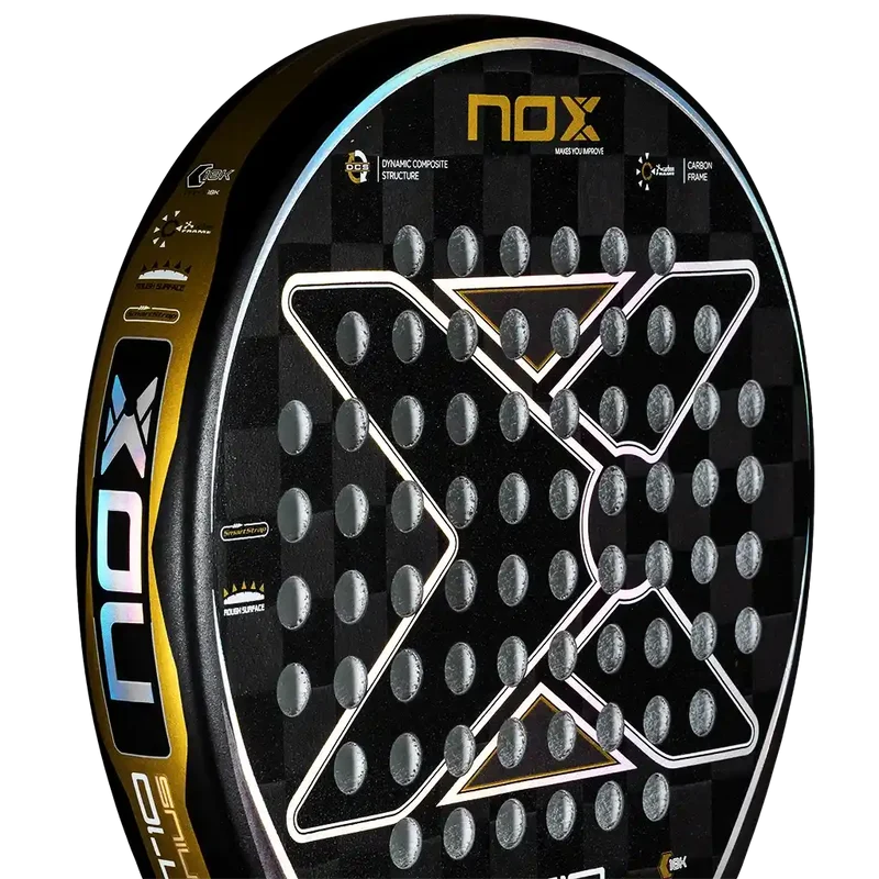Pack dúo Nox AT10 Genius 18k Negro/Oro (Exclusivas PadelPROShop)