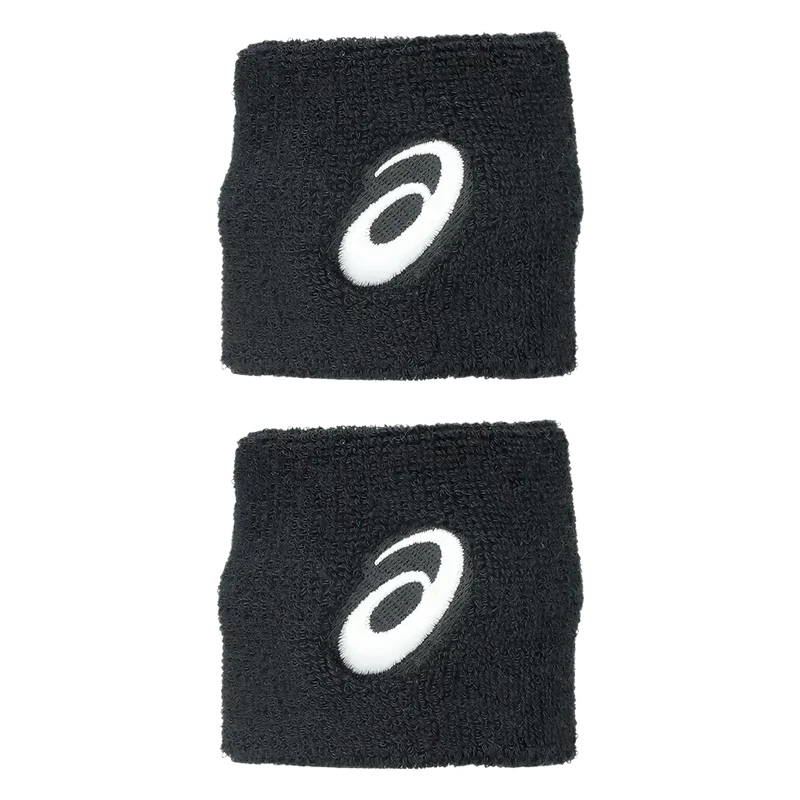 Muñequeras Asics Wirst Negras (x2)