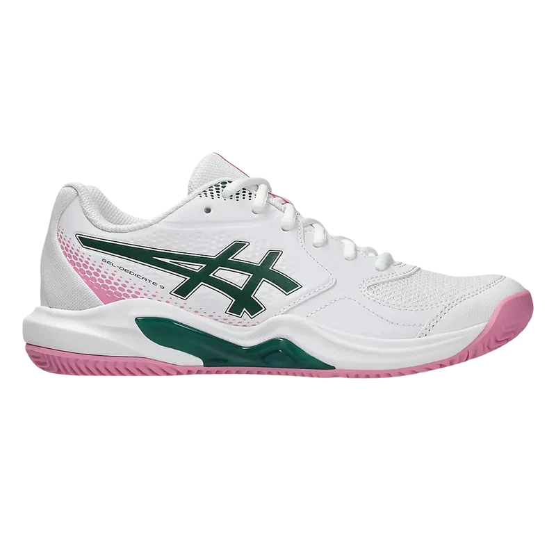 Zapatilla Asics Gel-Dedicate 9 Mujer White/Jewel Green 2026