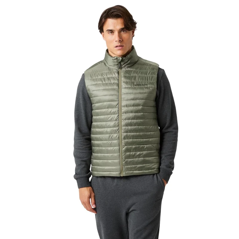 Björn Borg Light Padded Vest Dusty Olive