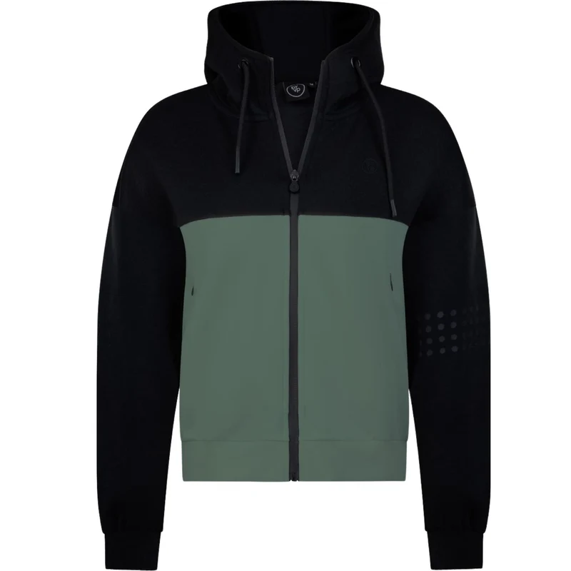 By VP Zip Jacket Women Black/Green