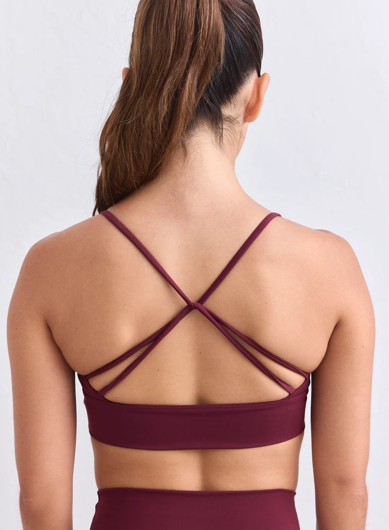 Merlot Sense Flare Tights & Merlot Sense Strap Bra