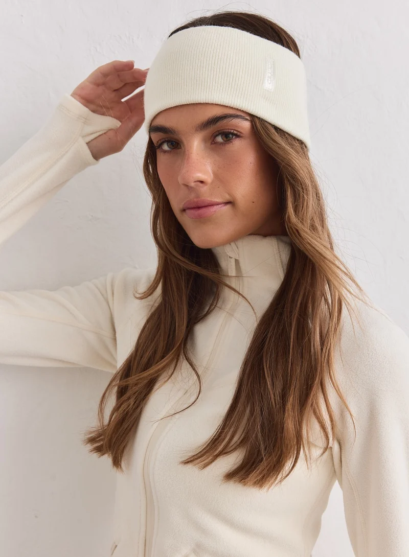 Cream Outdoor Logo Headband