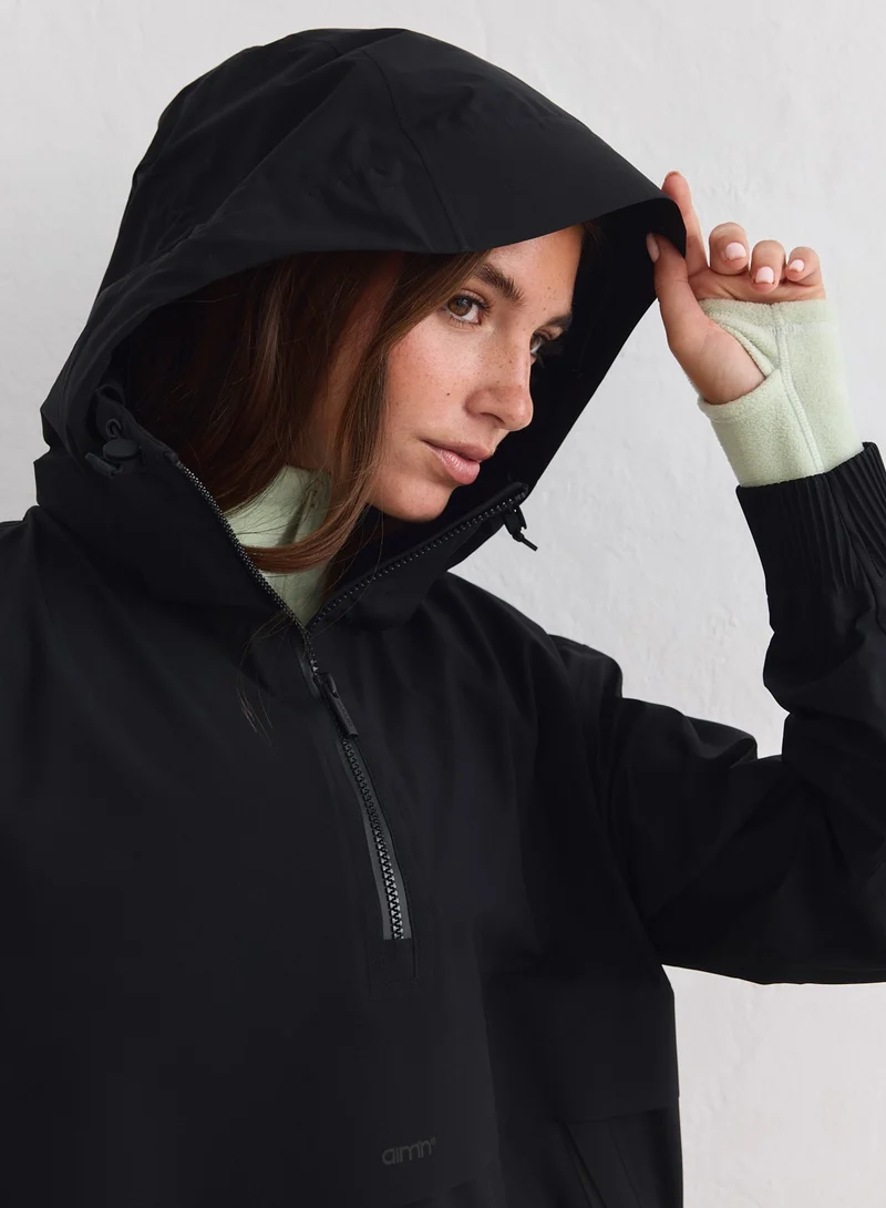 Black Waterproof Stretch Anorak