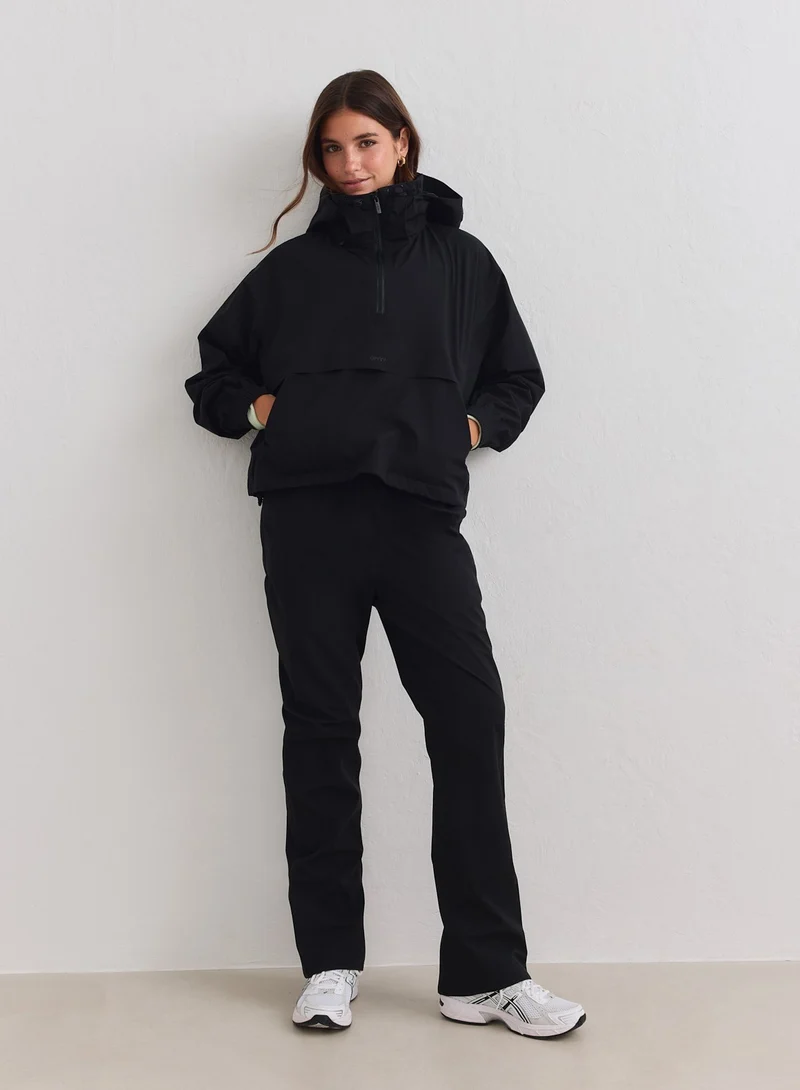 Black Waterproof Stretch Anorak