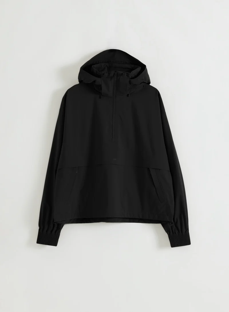 Black Waterproof Stretch Anorak