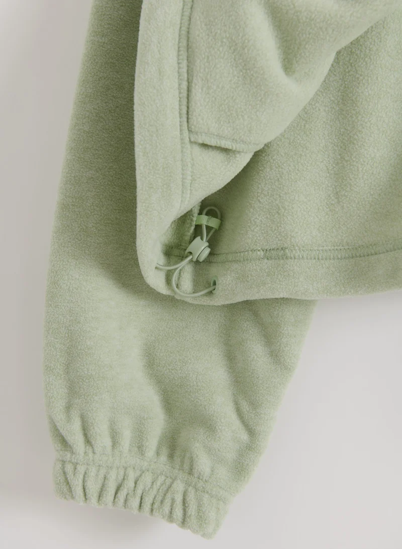 Pistachio Fleece Zip Jacket