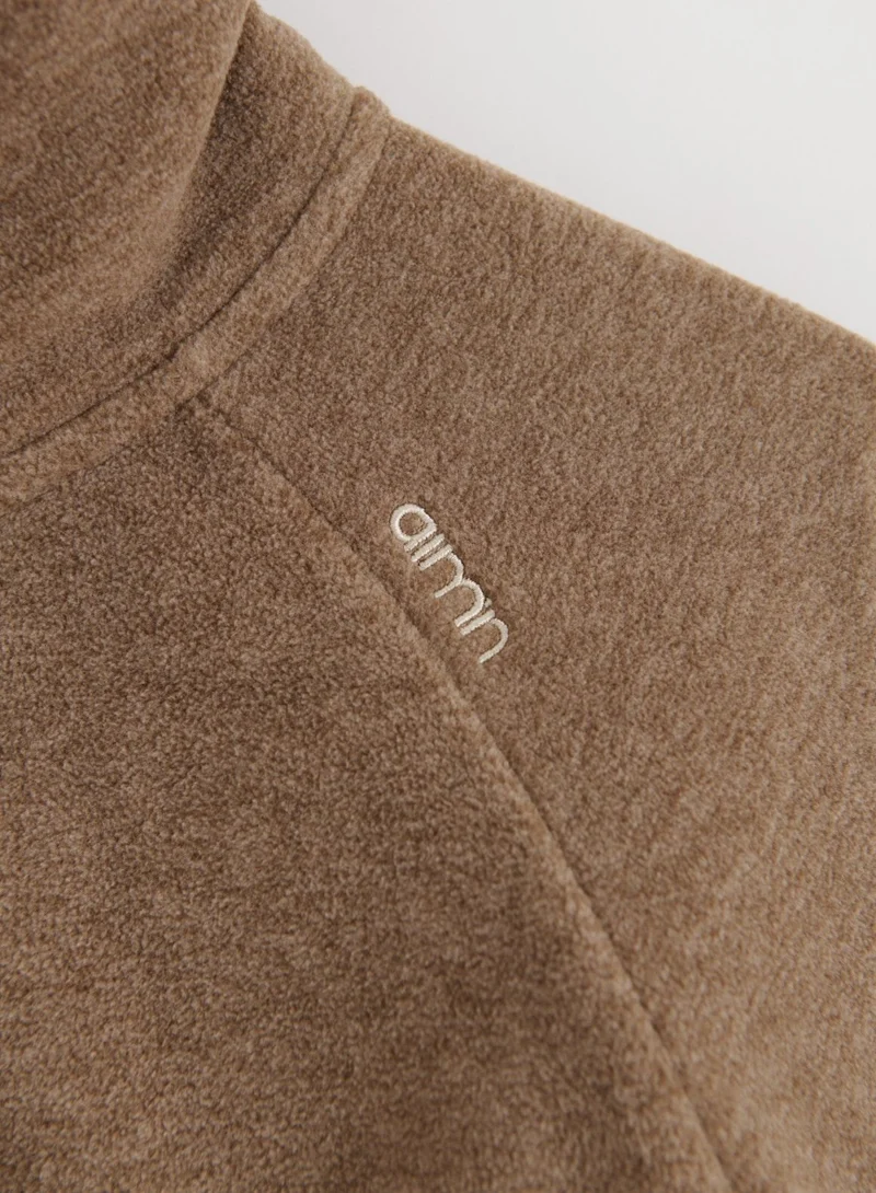 Hazelnut Fleece Zip Jacket