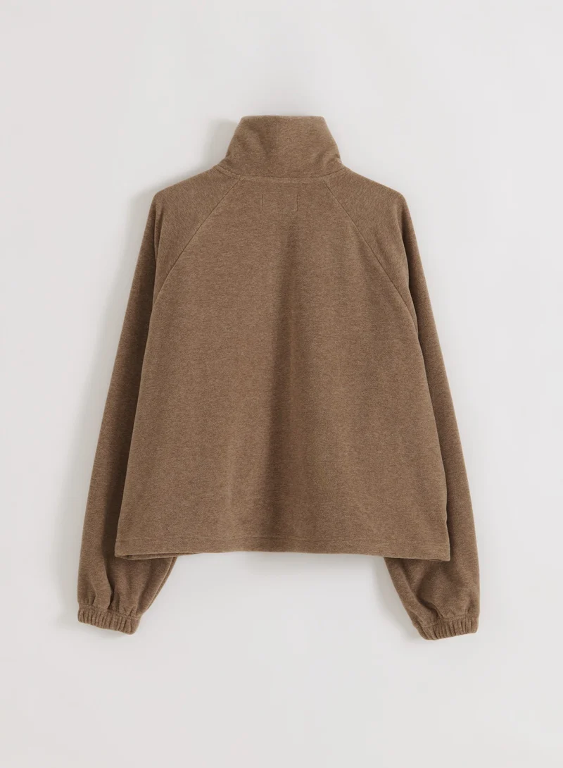 Hazelnut Fleece Zip Jacket