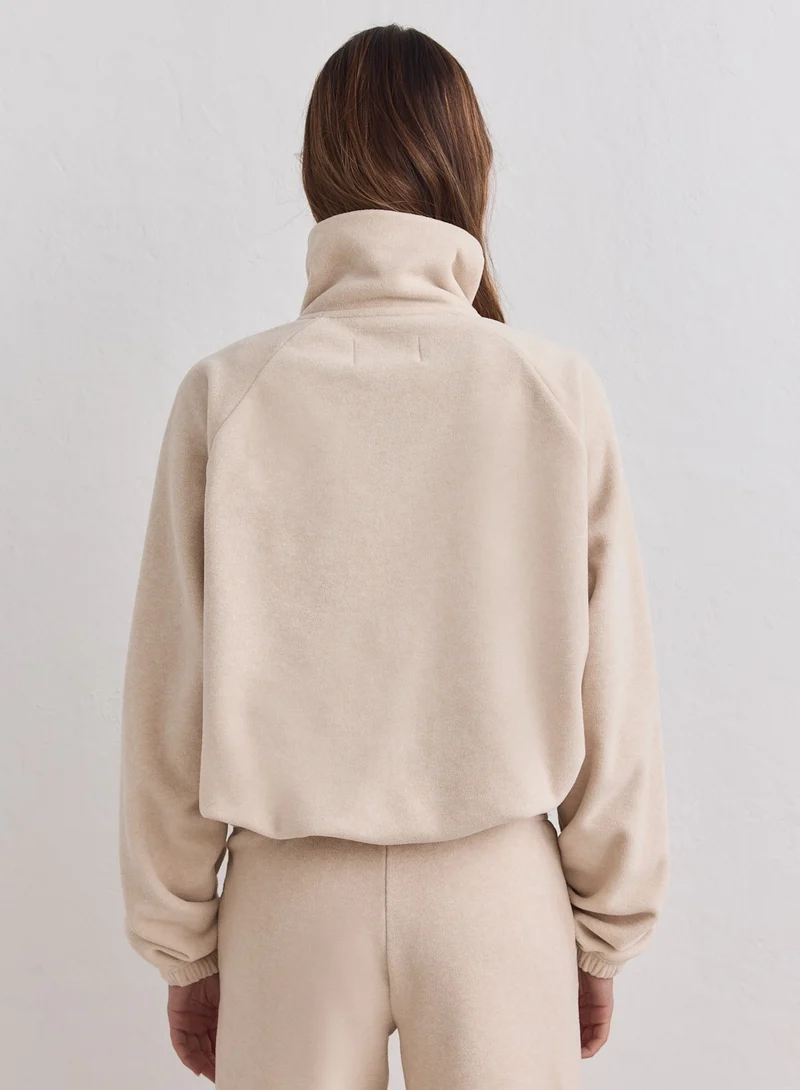 Sand Fleece Zip Jacket