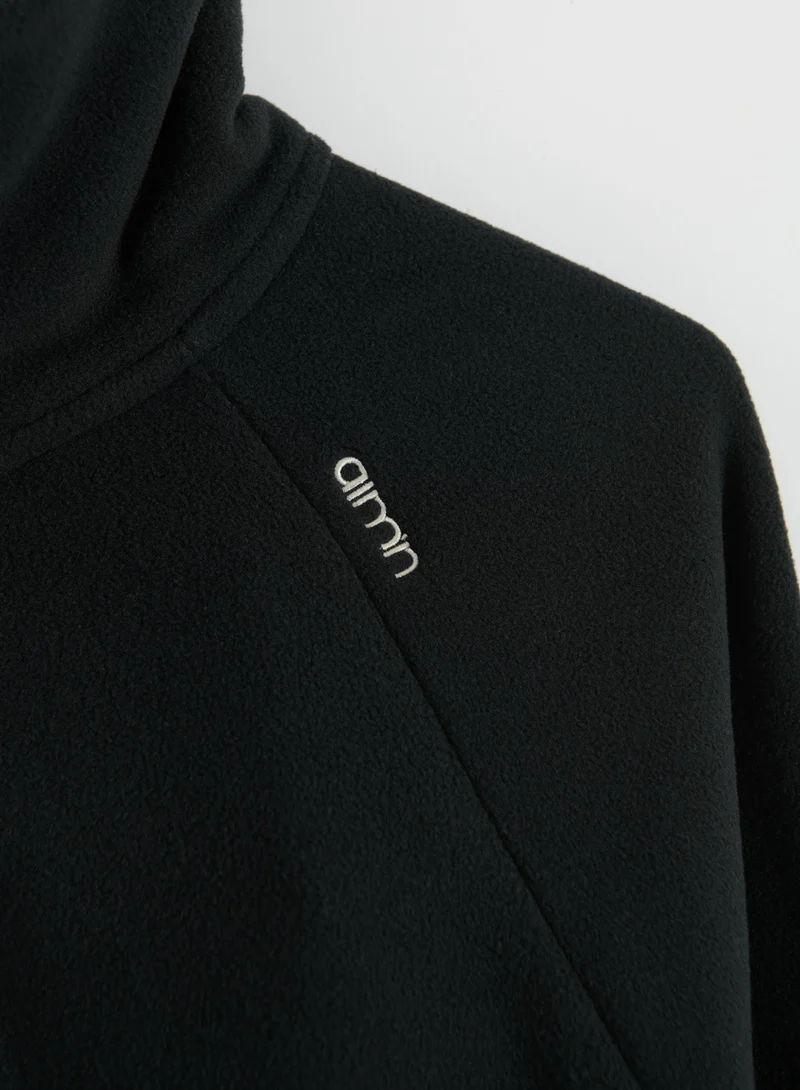 Black Fleece Zip Jacket