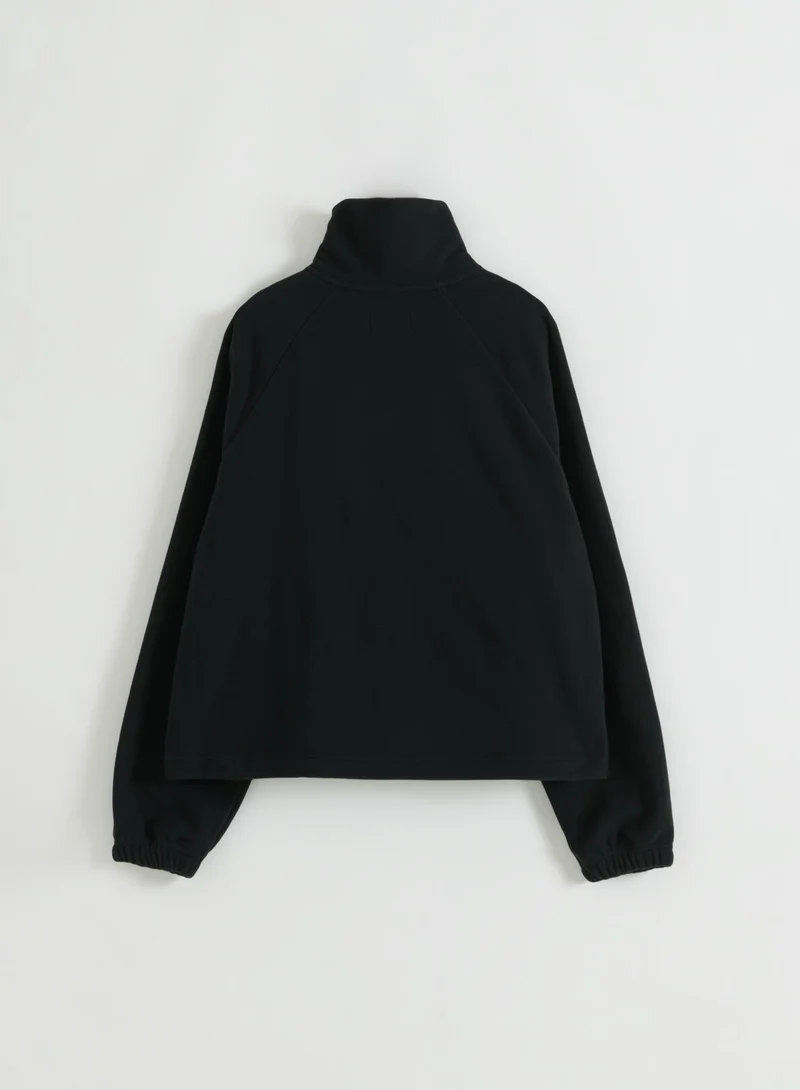 Black Fleece Zip Jacket