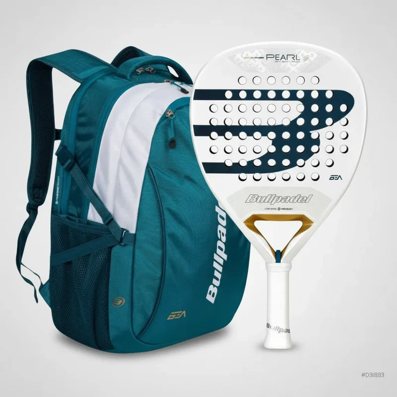 Bullpadel Bea Gonzalez Pearl 2026 Schläger + Teal Rucksack