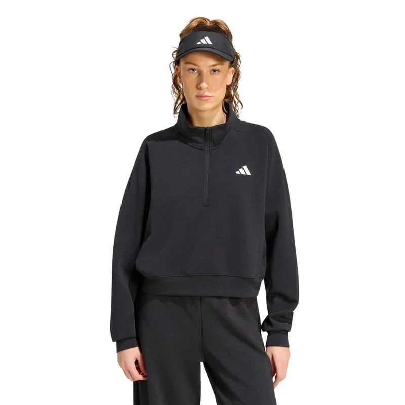 Adidas Cover Up Half-Zip Sweatshirt Dames Zwart