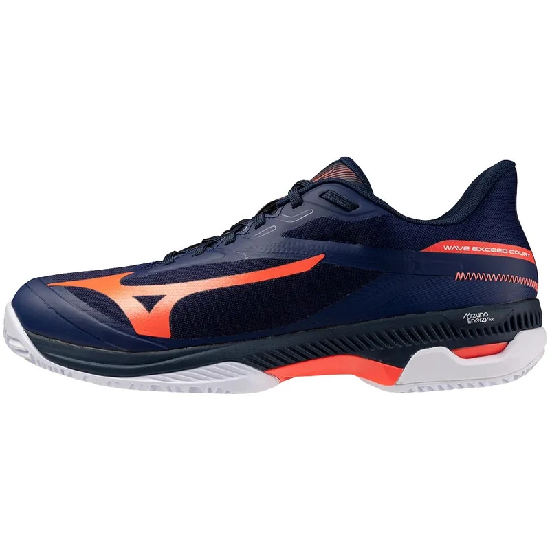 Mizuno Tennisschoen Padelschoen Wave Exceed Court CC Heren Blauw Oranje