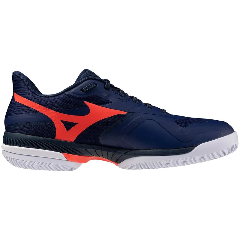 Mizuno Tennisschoen Padelschoen Wave Exceed Court CC Heren Blauw Oranje