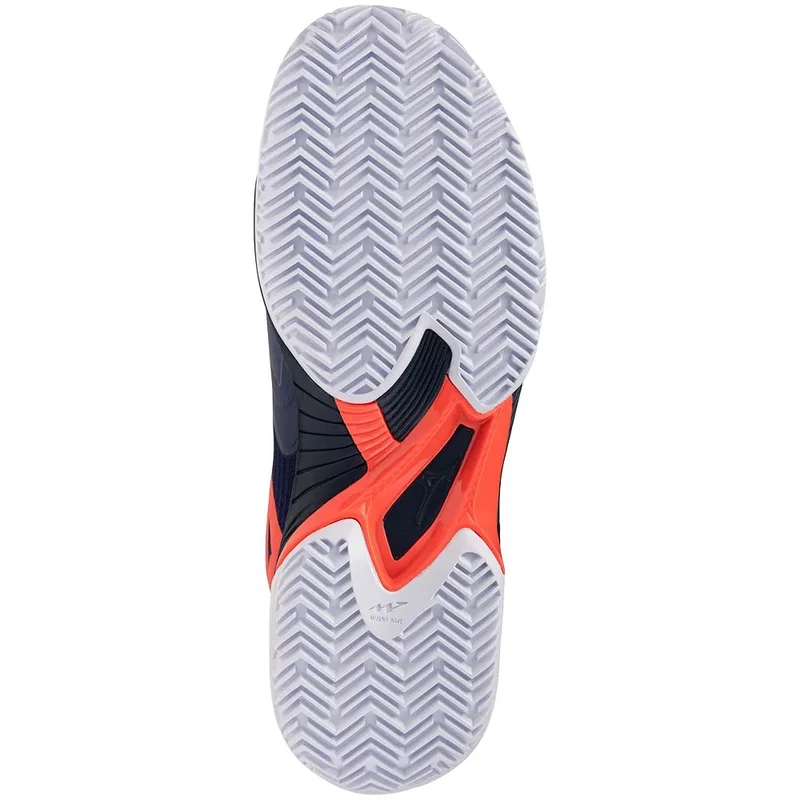 Mizuno Tennisschoen Padelschoen Wave Exceed Court CC Heren Blauw Oranje