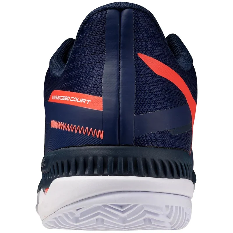Mizuno Tennisschoen Padelschoen Wave Exceed Court CC Heren Blauw Oranje