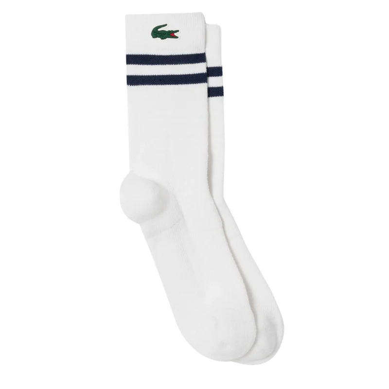 Lacoste Sportsokken Heren Wit Navy 1 Paar